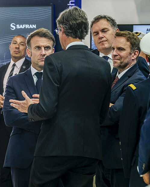 Salon du Bourget 2025 - Emmanuel Macron au stand Safran